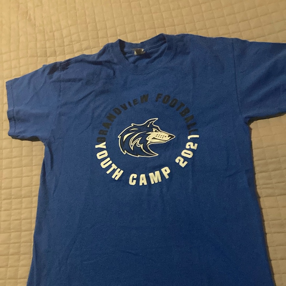 Grandview HS blue tshirt football camp 2021